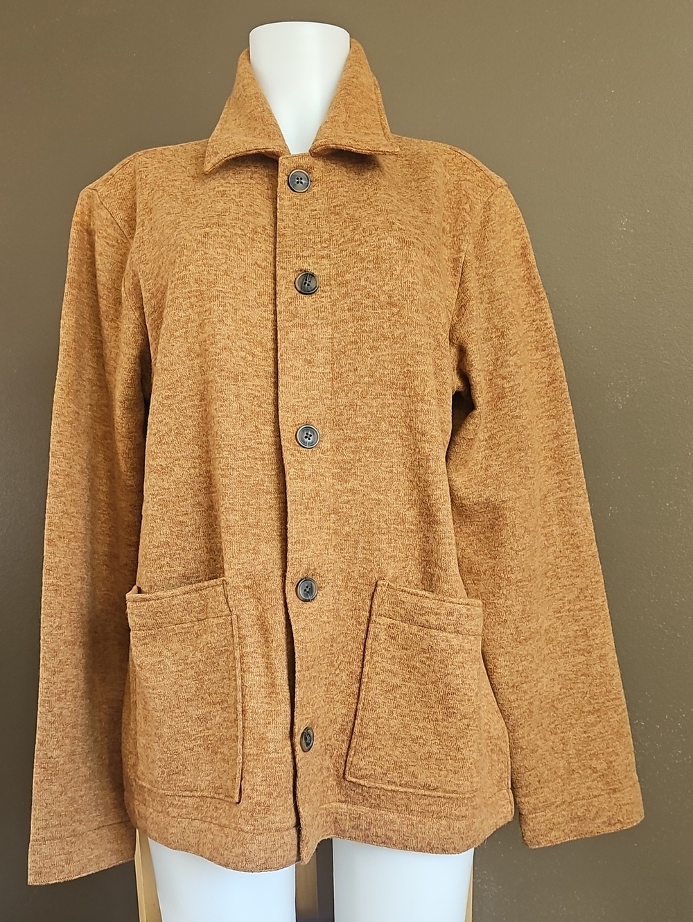 Bonobos Tan Lightweight Button-Up Shirt Jacket